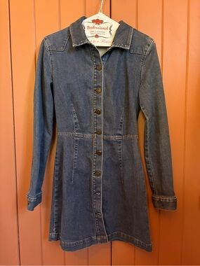Reformation Blue Jean Dress